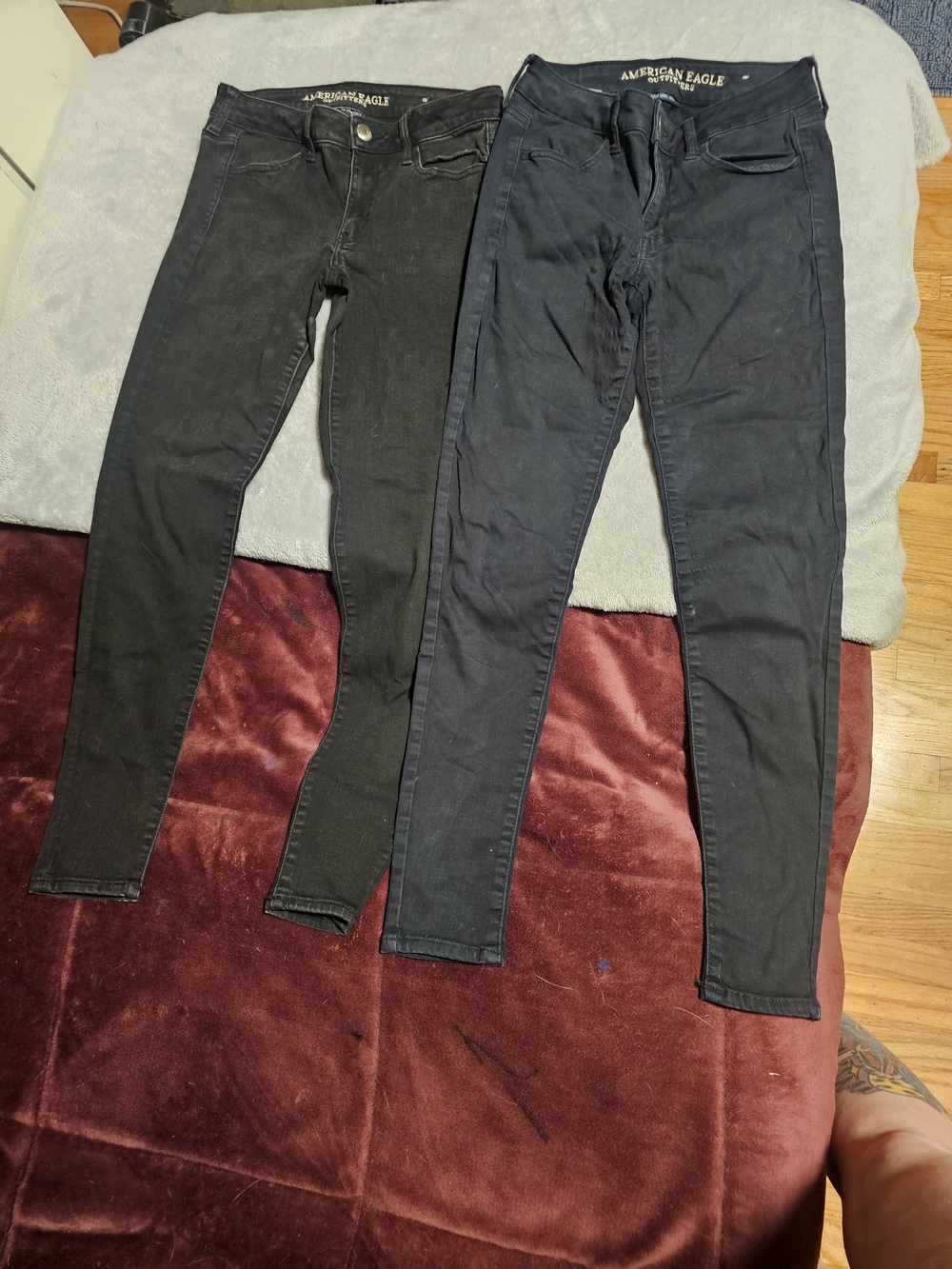 American Eagle Outfitters Black Wash Skinny Jeans